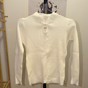 Source Unknown White Long Sleeve Top